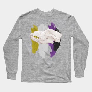 Living Skull: Enby Long Sleeve T-Shirt